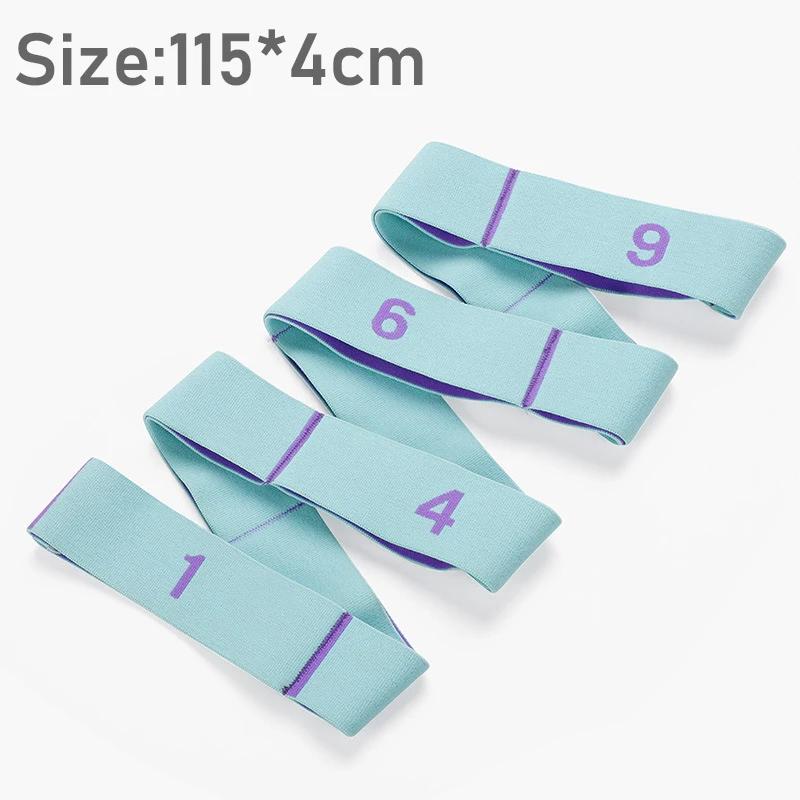 9dílný posilovací guma na hubnutí Jógový pomocný strečinkový pás Pásy pro dospělé Latinské tance Tréninkové elastické pásy Pro začátečníky Pilates Fitness