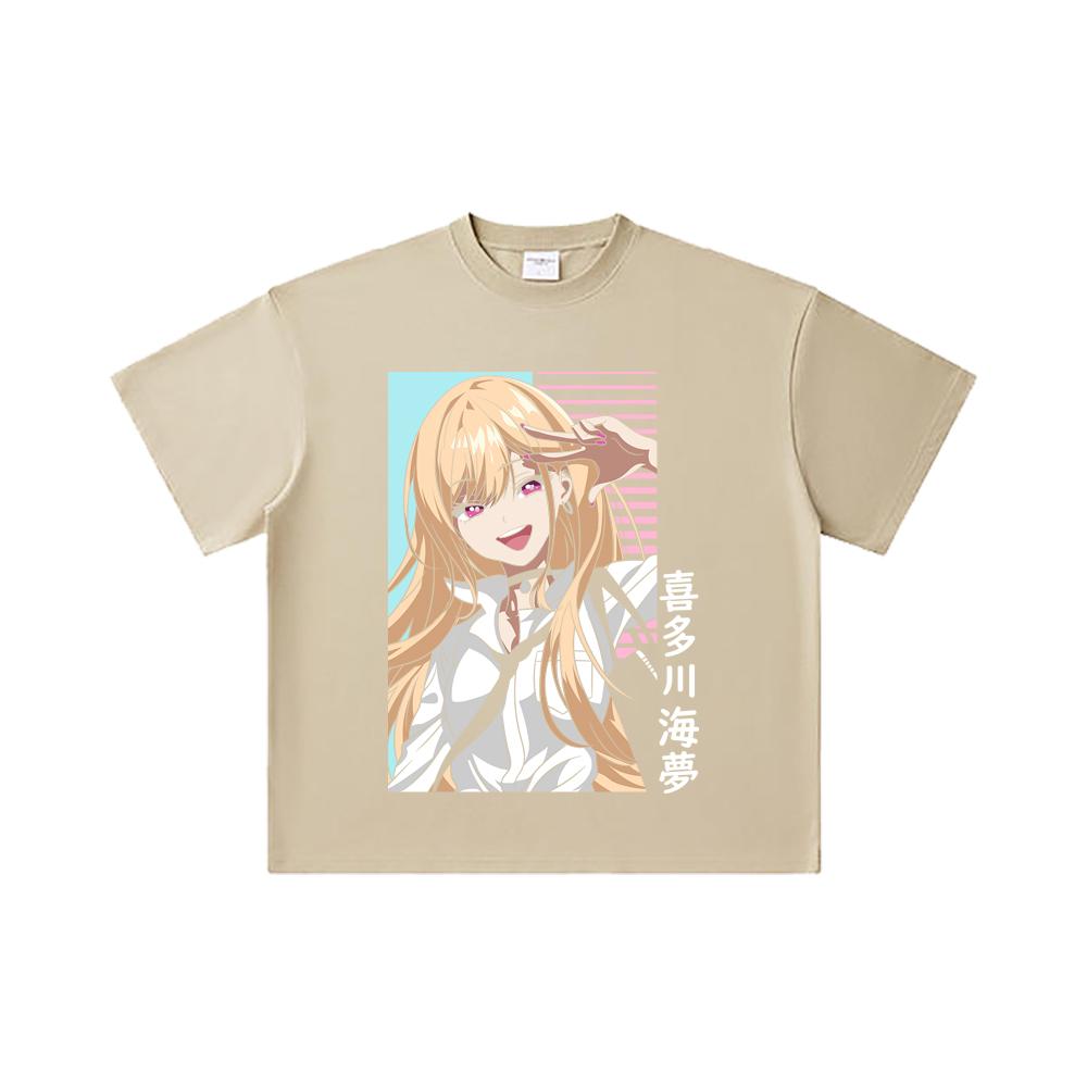 260 GSM Double Yarn 32 Count 100% Cotton My Dress Up Darling V2 Print Unisex Heavy Cotton T Shirt