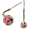 LamPlanning Motif Cloche Fleur de Cerisier Fleur Beau Son Netsuke Fabriqué Japon Mignon Amulette Souvenir Japonais Kyoto Cadeau