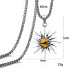Little Sun Titanium Steel Necklace, Simple Style Pendant for Men and Women, Hip Hop Couple's Neck Chain