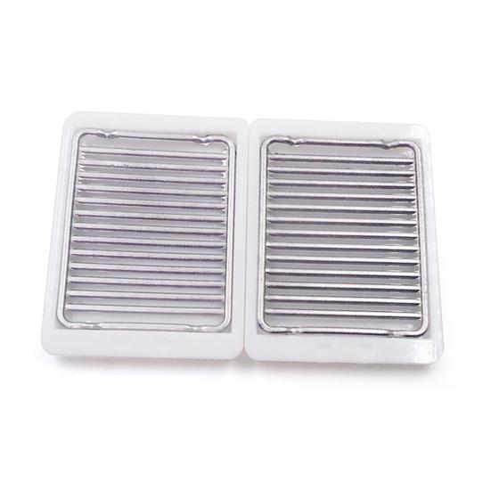 2Pcs Delicate Small Size Reusable Solid Color 1:12 Scale Drain Tray Dollhouse Pretend Food Toy Kids Gifts Mini Cookware Tool