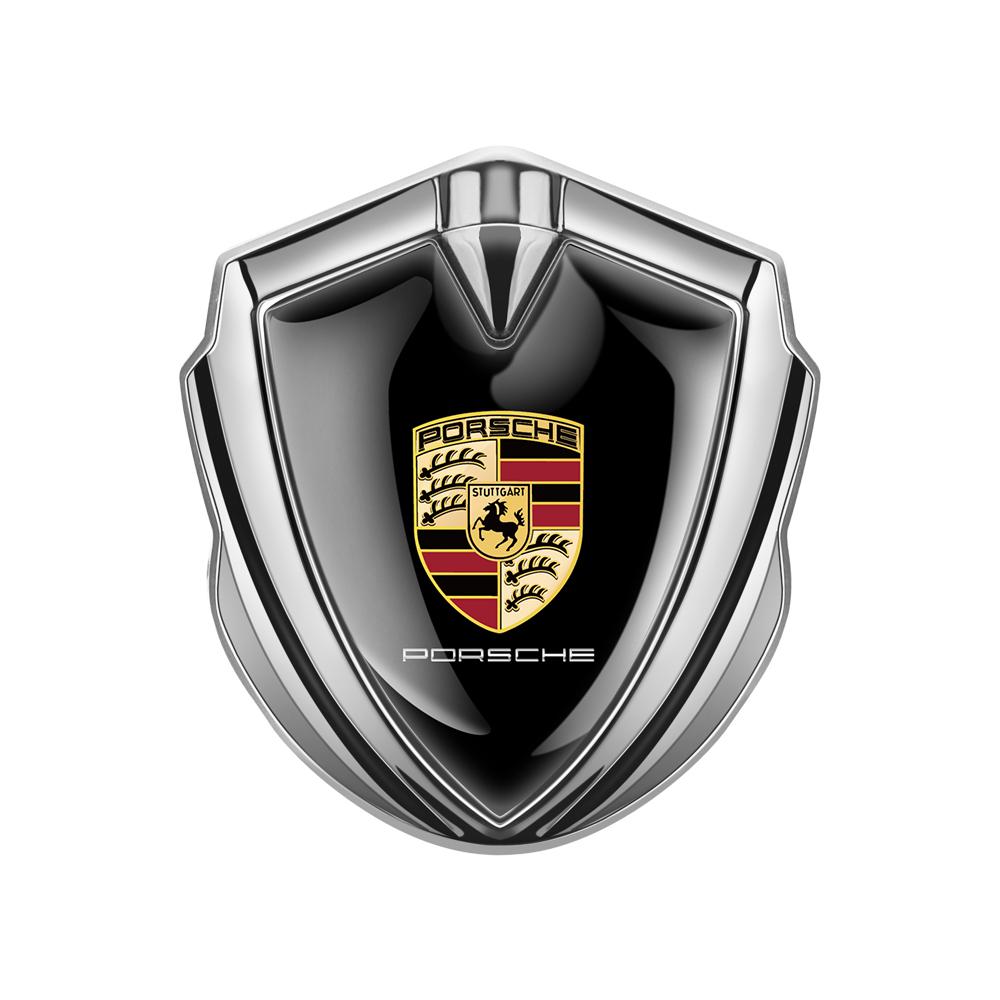 1PC Car Styling Metal Side Fender Trunk Shield Badge Stickers For Porsche 928 Boxster Cayenne Panamera Carrera-GT 918-Spyder 968