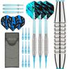 3 Pack Plastic Tip Dart, Not Easy to Break and Bend Professional 18g Soft Tip Dart with Plastic Shafts and Carrying Bag