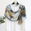 Dunhuang Feitian Double Crepe Silk Scarf Women's Tide Ins Light Luxury Temperament Good Match Silk Scarf Hangzhou Silk