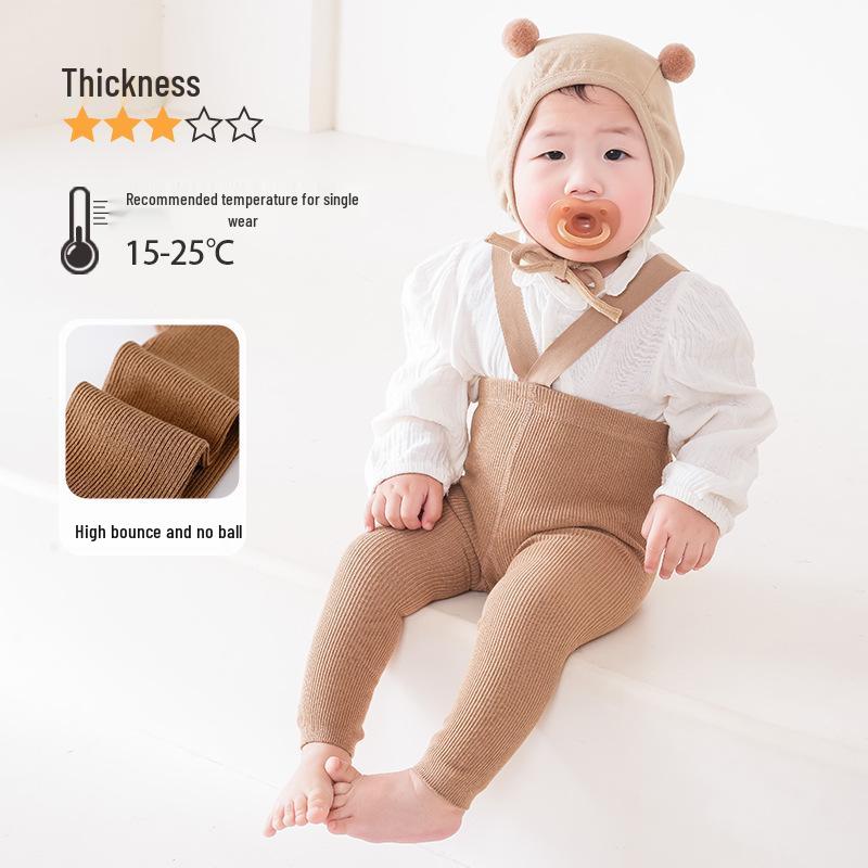 Dětské vzpěračské kalhoty a jarní legíny set: Dívčí podzimní legíny, kombinézy a ponožky