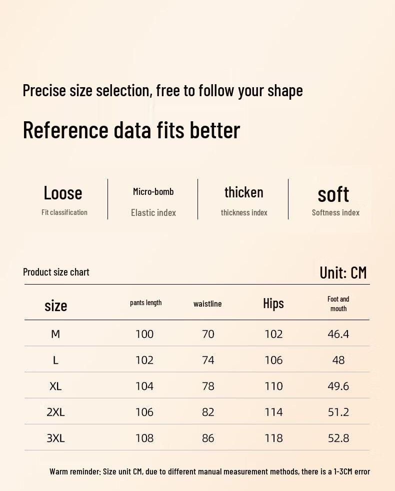 Baleno Men's Winter Thickened Warm Loose Straight-Leg Trousers