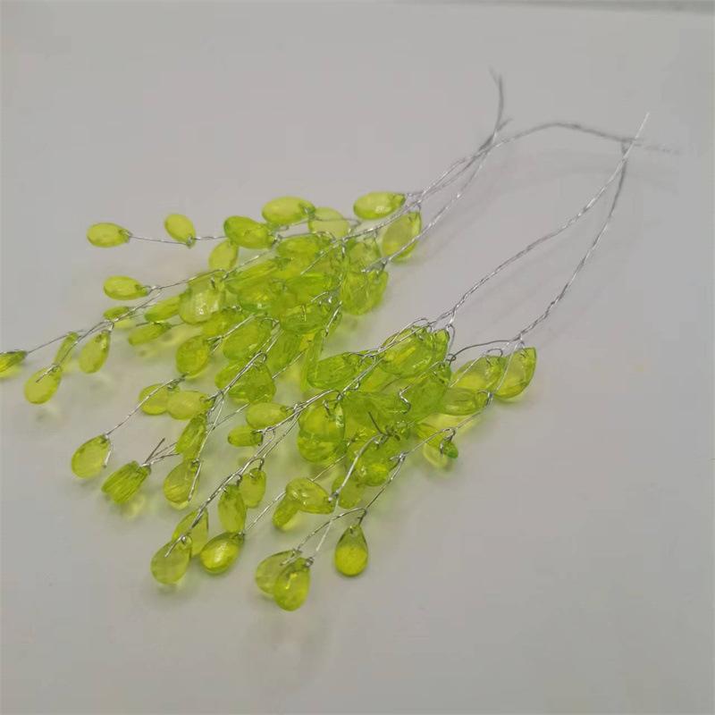 Acrylic Beaded Branches with Wire Stems for Wedding Decorations Floral Arrangements Crafting and Event Centerpieces Set of Multiple Stems