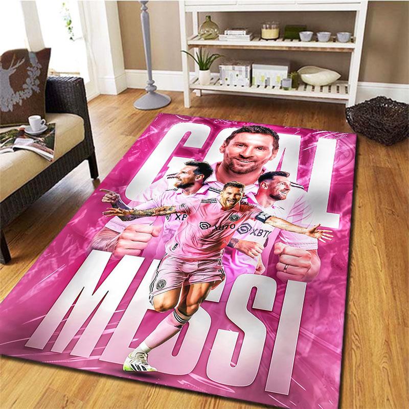 Lionel Messi Carpet Rug for Living Room Bedroom Home Sofa Decoration,Kids Play Non-slip Floor Mat