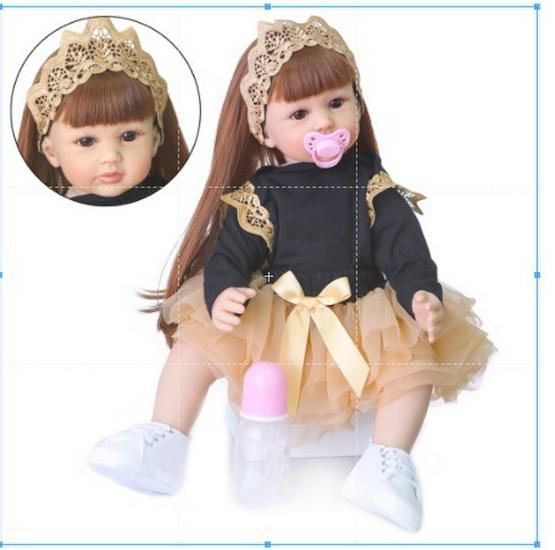 NPK Reborn Toddler Princess Doll with Long Hair