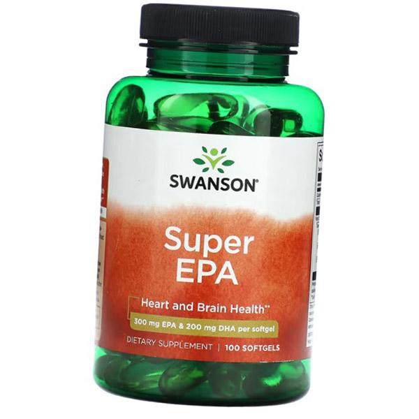 

Рыбий жир, Super EPA, Swanson 100гелкапс (67280023) 100softgels