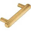 Brushed Gold Drawer Pull Modern Industrial Cabinet Handle Functional Kitchen Hardware Telescoping Design 1 Pack DN0707BG