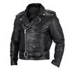 Giacca in Pelle da Uomo Slim Fit Collo Alto Giacca in PU Maschile Antivento Moto Revers Zip Diagonale Giacche Uomo
