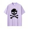 Vintage Beauty Hip Hop Pirate Skeleton and Cross Graphic Tshirt Unisex Women Retro Gothic Rock T Shirt Unisexs Oversized Streetwear