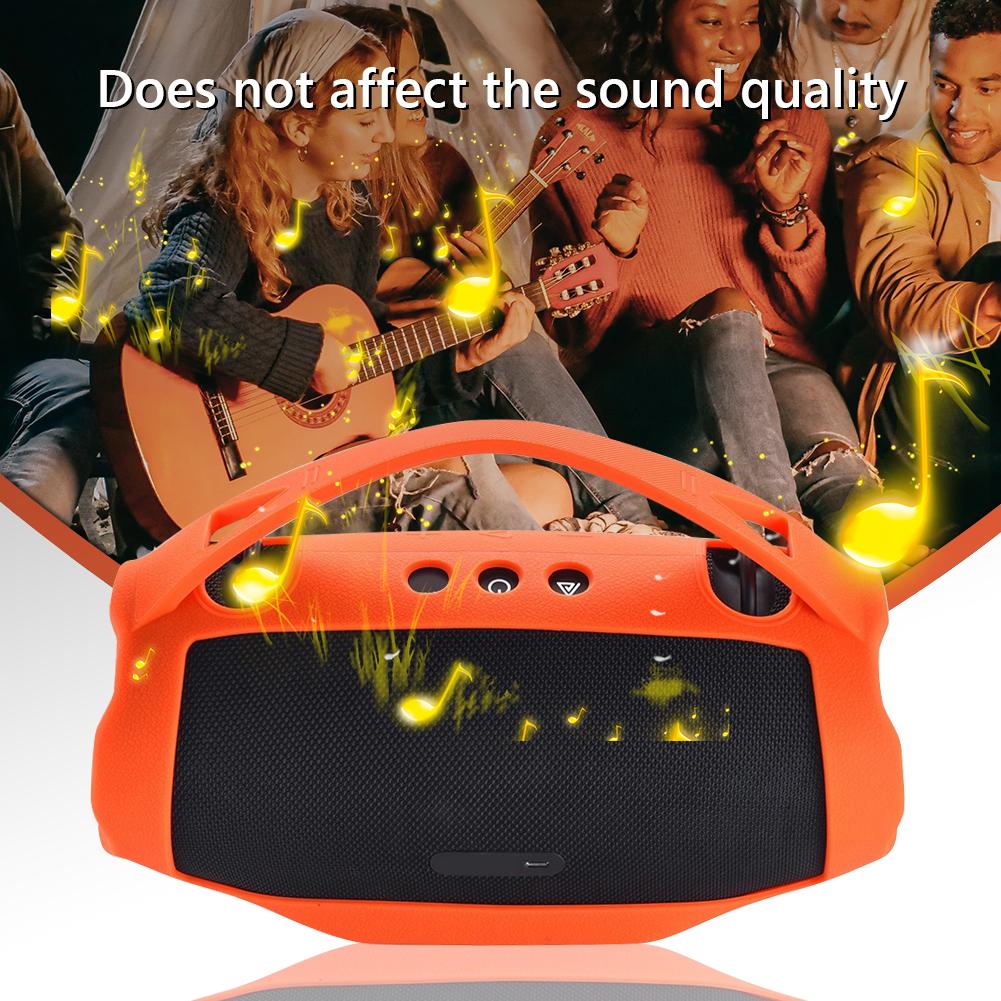 Silikon Kapak Kılıf Çanta Kaymaz Taşınabilir Ayakta Durabilen Saplı Cilt Kapak Hoparlör Koruyucu Kılıf JBL Xtreme 4 Hoparlör İçin