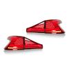 Red Lens LED Tail Lights Sequential Turn Signal Rear Brake Reverse Running Lamp Replacement for Hyundai I20 2020‑2022