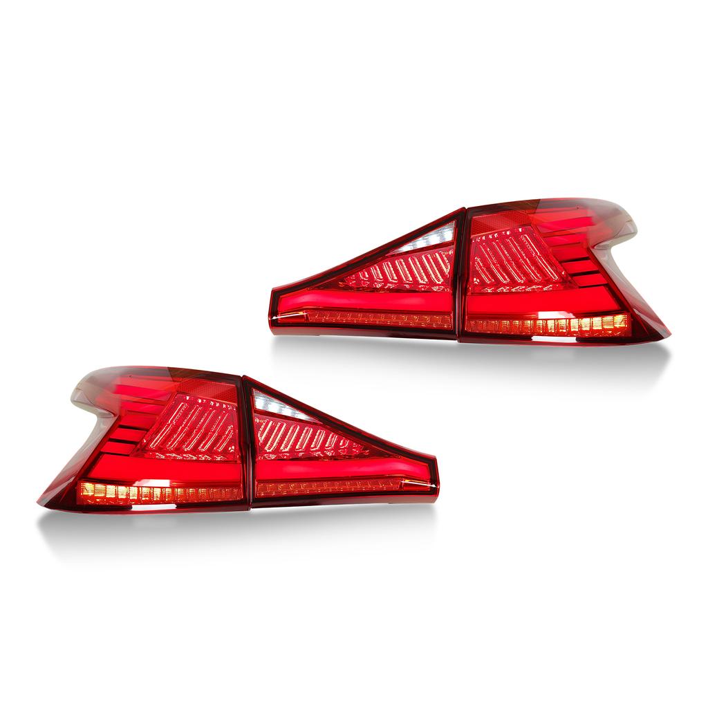 Red Lens LED Tail Lights Sequential Turn Signal Rear Brake Reverse Running Lamp Replacement for Hyundai I20 2020‑2022