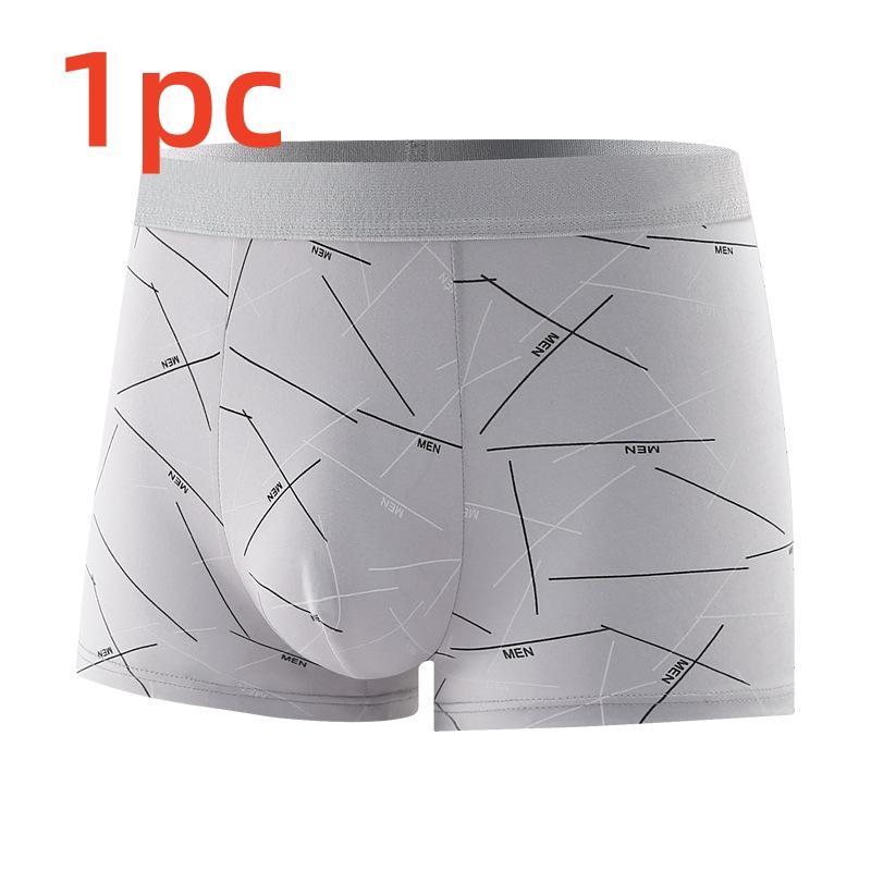 4/1PCS Men's Boxer Shorts Cotton Underwear Plus Size Underpants Breathable Sexy Panties Mesh Lingerie