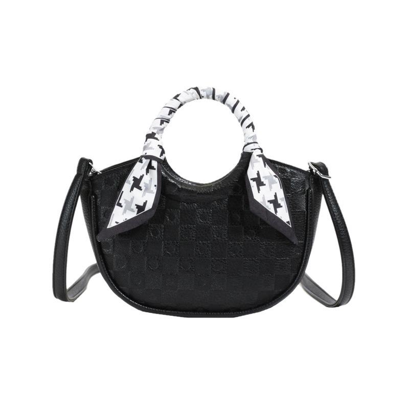 

Summer new niche crescent moon handbag women s fashion versatile trend high-grade texture shoulder messenger bag one size fits all чёрный