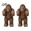 Conversation Starter Desk Decor Mini Monkey Figurine Funny Resin Frog Statue with Middle Finger Gesture Sarcastic Unique Birthday Gift Ideas