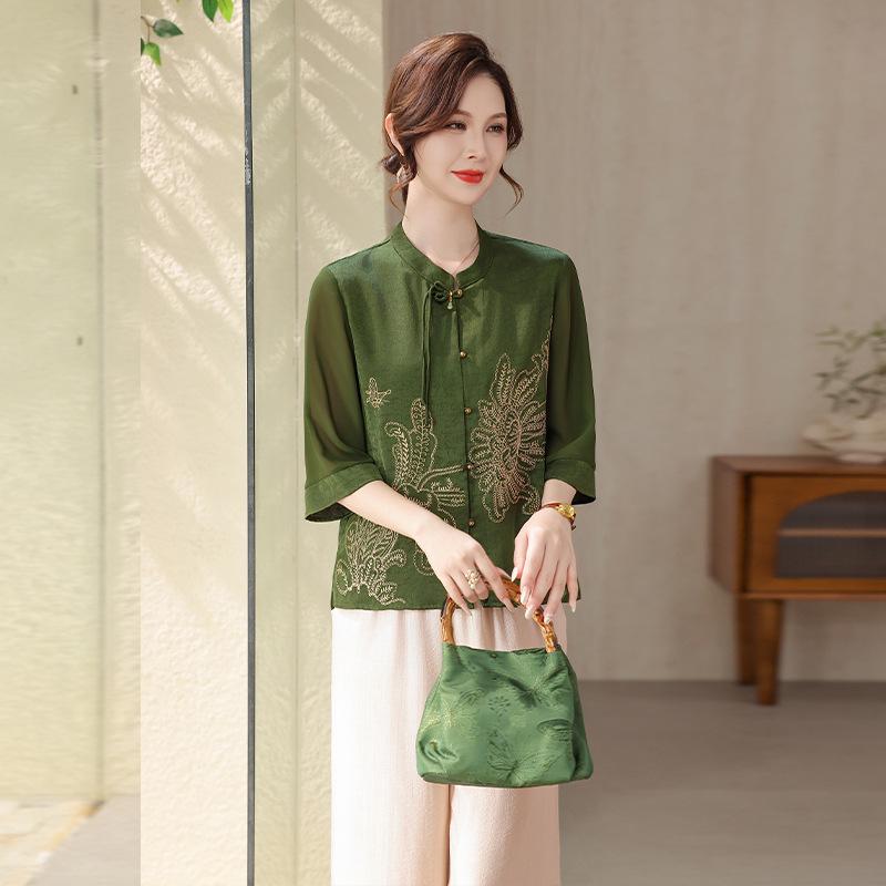 

Noble Mother Elegant Summer Set: Dignified Women s Formal Wear for Mother-of-the-Bride Occasions 3XL [135-145 kg]