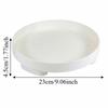 Nordic Style Round Storage Tray Minimalist Plastic Desktop Sundries Organizer Multi-purpose INS Jewelry Display Tray Bathroom