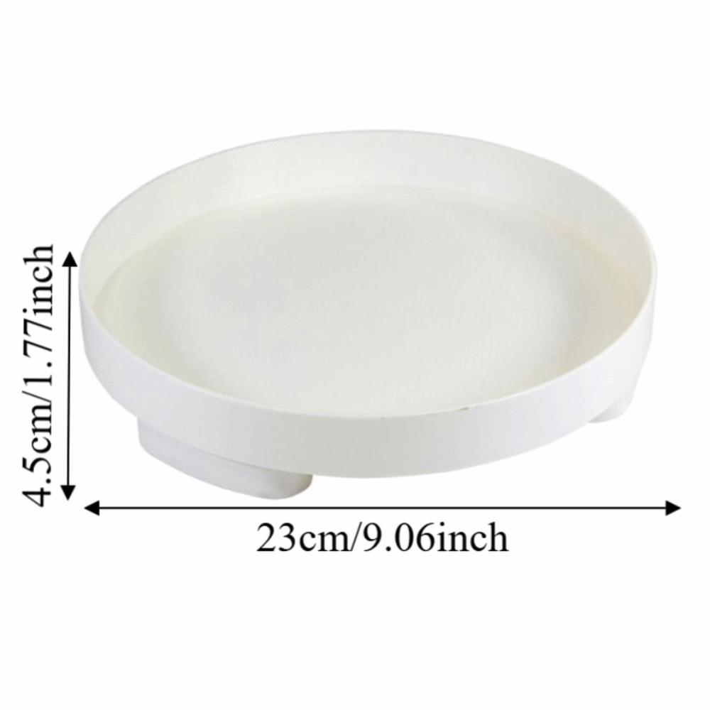 Nordic Style Round Storage Tray Minimalist Plastic Desktop Sundries Organizer Multi-purpose INS Jewelry Display Tray Bathroom