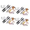 4pcs A2212 1000KV Brushless Motor + 4pcs HP 30A ESC + 4pairs 1045 Prop (B)  for RC Racing Drone Quadcopter