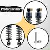 -performance Lightweight Shock Absorbers with Improved Absorption, Aluminum, for 1/24 FCX24M