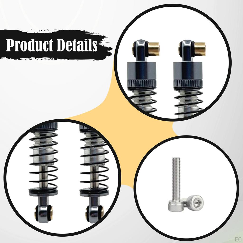 -performance Lightweight Shock Absorbers with Improved Absorption, Aluminum, for 1/24 FCX24M
