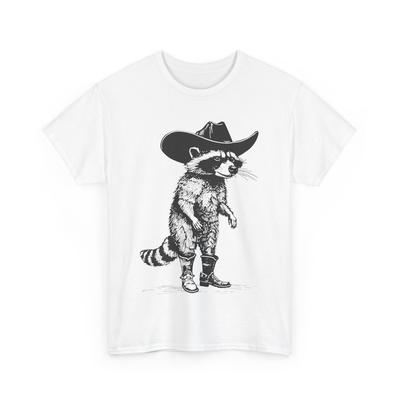 Raccoon Cowboy T-shirt, Raccoon Animals Lovers Western Women Men Shirt