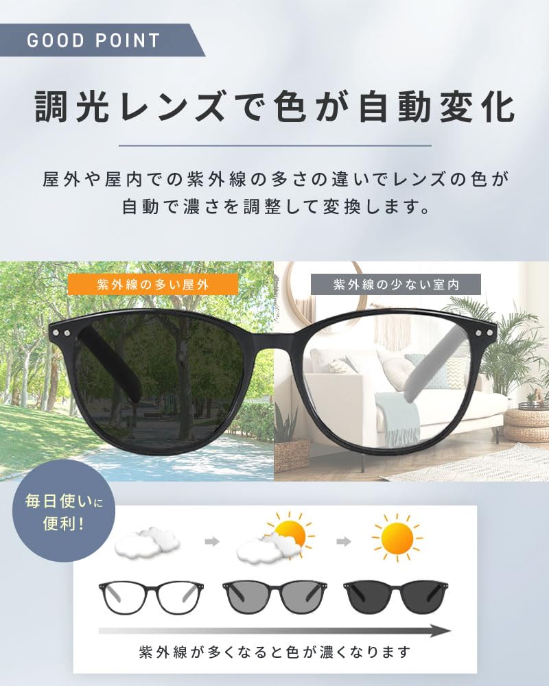 Reading Senior for Men and Blue Light Photochromic UV Lightweight Prescription Lenses [bh life] Glasses, Eyeglasses, Glasses, Stylish, Women,
