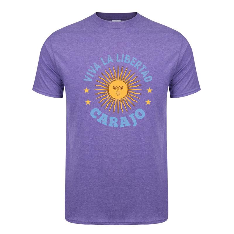 Viva La Libertad Carajo T Shirt Summer Funny Unisex Cotton Streetwear Tops Short Sleeve Tshirt Unisex Clothes Top Dy174