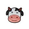 Rubber Decoration Pin For Crocs Emblem Patch Farm Cow Head 399-10 OS