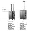 PACKAGE FASHION All-Aluminum Magnesium Alloy Front-Open Luggage