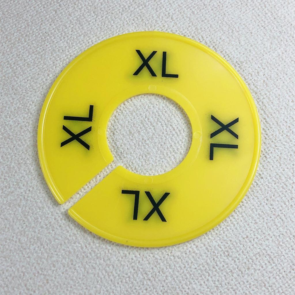 Colorful Round Divider Rings in Sizes XXS-XXXL, Customizable Printing Available