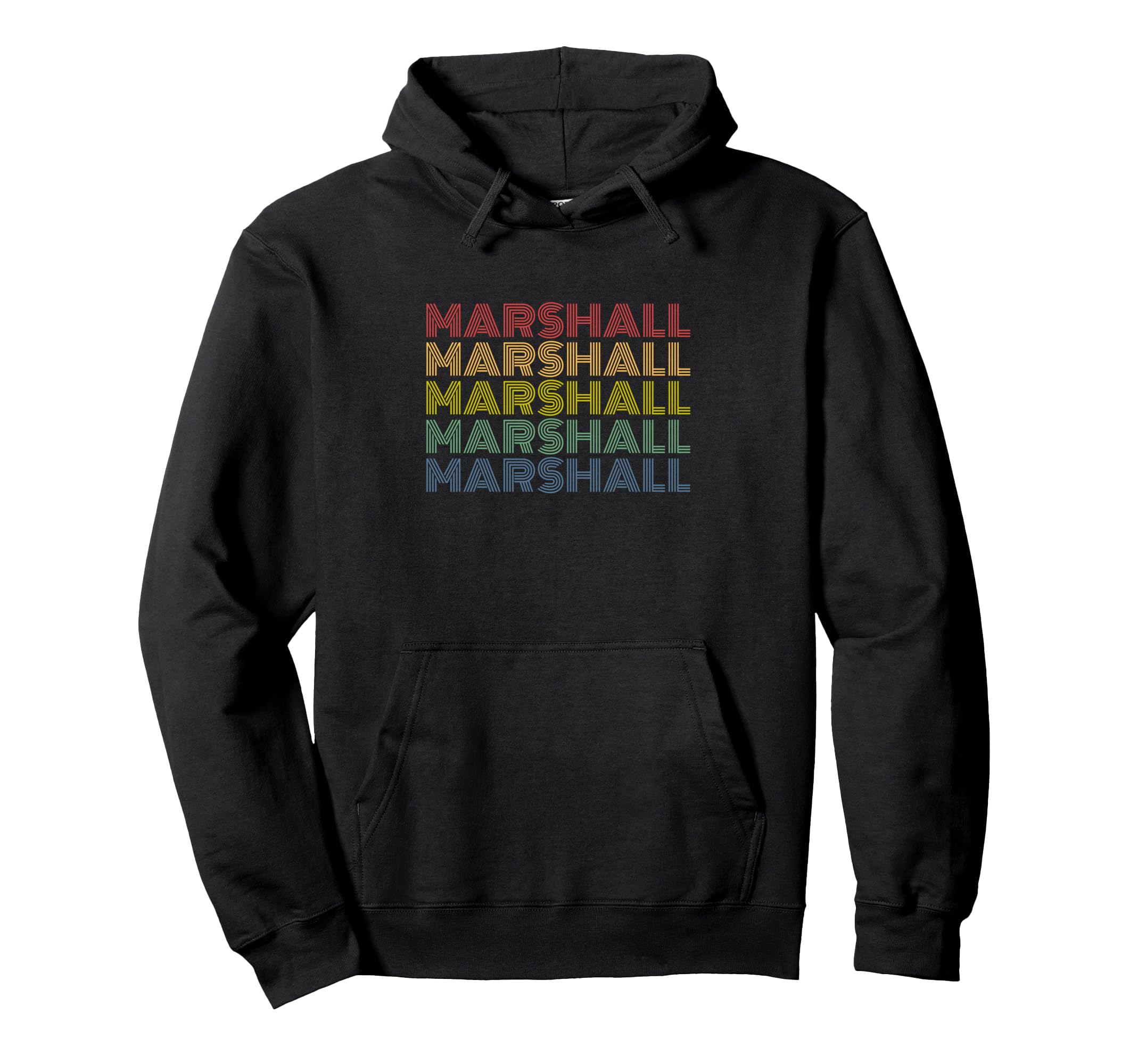 

Marshall Wordmark Pattern Personalized Retro Hoodie