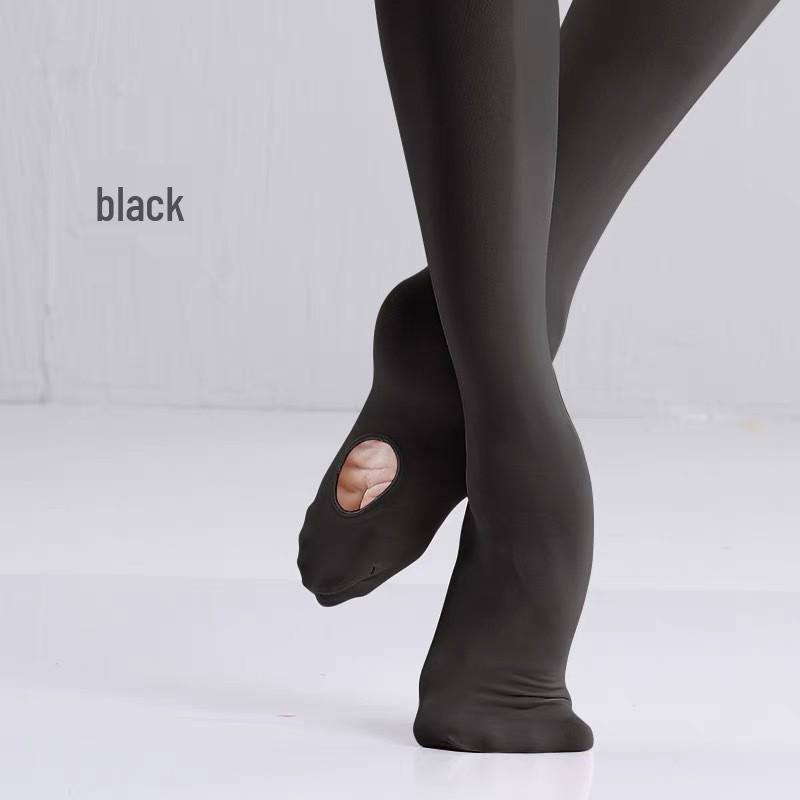 

Girls Thin Dance Practice Socks - White, Breathable, Removable Velvet Holed Stockings S, Length 50CM, Height 60-85CM