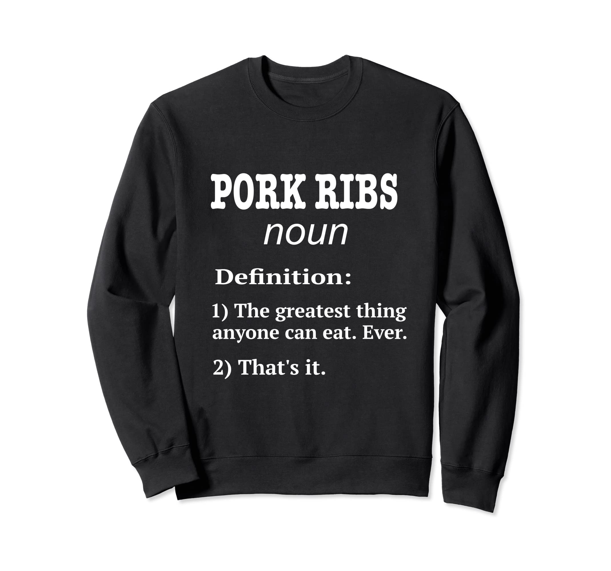 

Retro pork rib funny pork rib fake Definition sweatshirt design, fan, чёрный