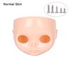 1PC 1/6 Blyth DIY Doll Factory Dolls Faceplate With Backplate 30cm Plastic Blyth No Makeup Face and Screw Toys Accessories
