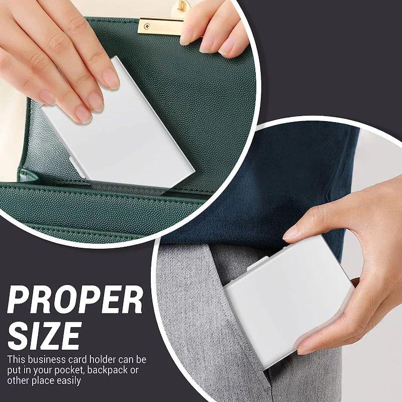 Bank Credit Card Holder Wallets Men Slim Thin Box Mini Minimalist Cardholder Case Card Pack Card Box Card Clip