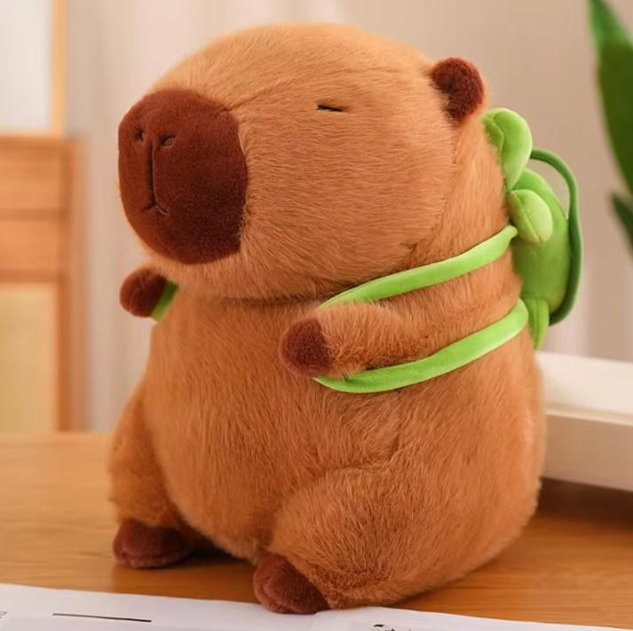 22cm Capybara Plush Simulation Capybara Anime Fluffty Toy Cute Doll Stuffed Animals Soft Doll Plush Christmas Gift