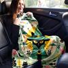1pc Green Wizard Cat Blanket  Soft Throw for Home Decor, Perfect Gift for All Seasons, Living Room, Travel, Camping, Car Blankets
