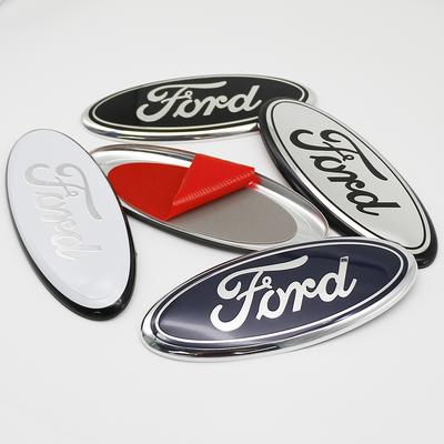 Aluminum Car Front Logo Sticker Cover The Original 22.5cm Car Logo For Focus Fiesta Mondeo F150 Ranger Fusion Kuga Badge