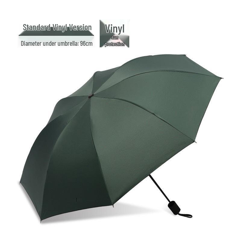10-Rib Auto Folding Umbrella: Enlarged, Thickened, Portable, with Ring Buckle – for Sun and Rain, Custom Logo Available.