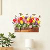 Tulip Flower Wall Stickers Peel and Stick Wall Decals Vinyl Floral Stickers