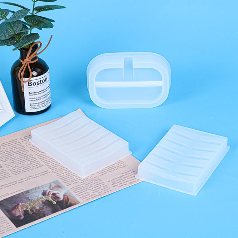 Soap Tray Casting Mould Soap Holder UV Resin Mold Handmade Soap Box Silicone Mold Soap Dish Epoxy DIY Crafts Resin Mold