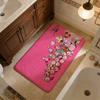 Pink Cute K-Kirbyes Floor Mat Cheaper Anti-slip Modern Living Room Balcony Printed Bedside Mats