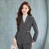 Women's Spring-Autumn Petite Luxury Suit Set for Hotel Managers and Jewelry Store Formal Wear