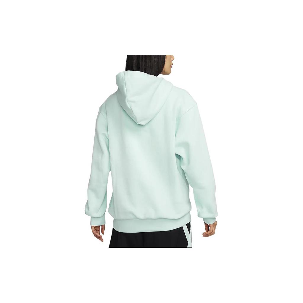 Nike Sabrina Letter Label Kapuzenpullover mit Fleecefutter, lässiges Sweatshirt für Damen, Eis-Smaragdgrün FJ4450-346