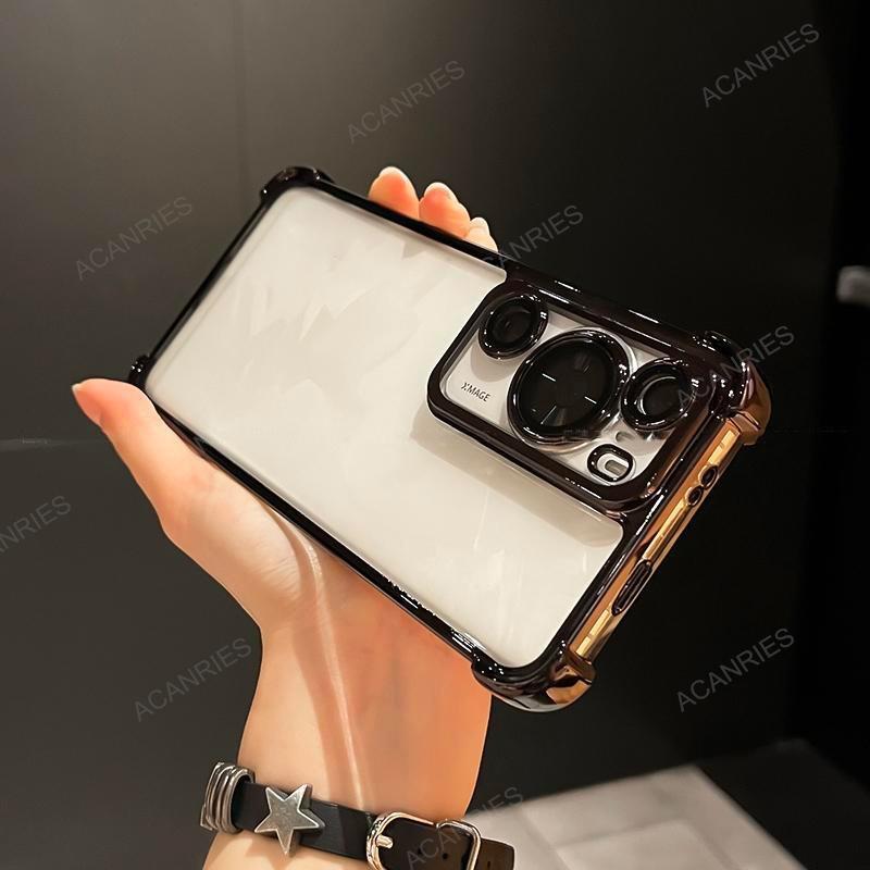 

Для Huawei P60 Pro P50 P40 P30 Pura 70 Ultra Mate 30 40 50 60 P Plating силиконовый мягкий чехол 40pro Four Corners Anti-Shock Cover P60 Pro чёрный